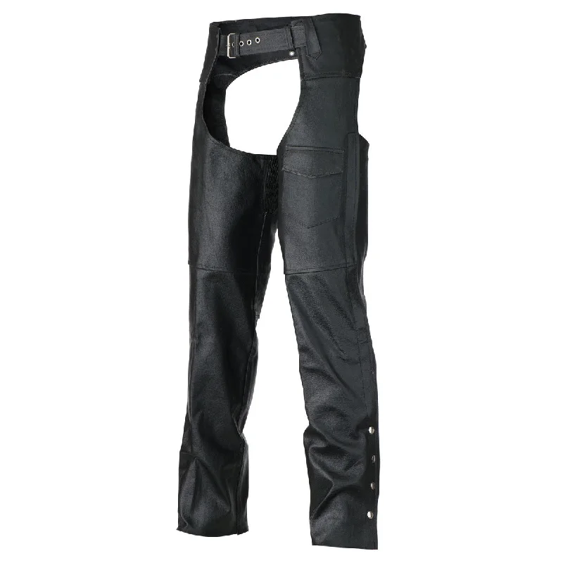 VL801S Classic Biker Leather Chaps