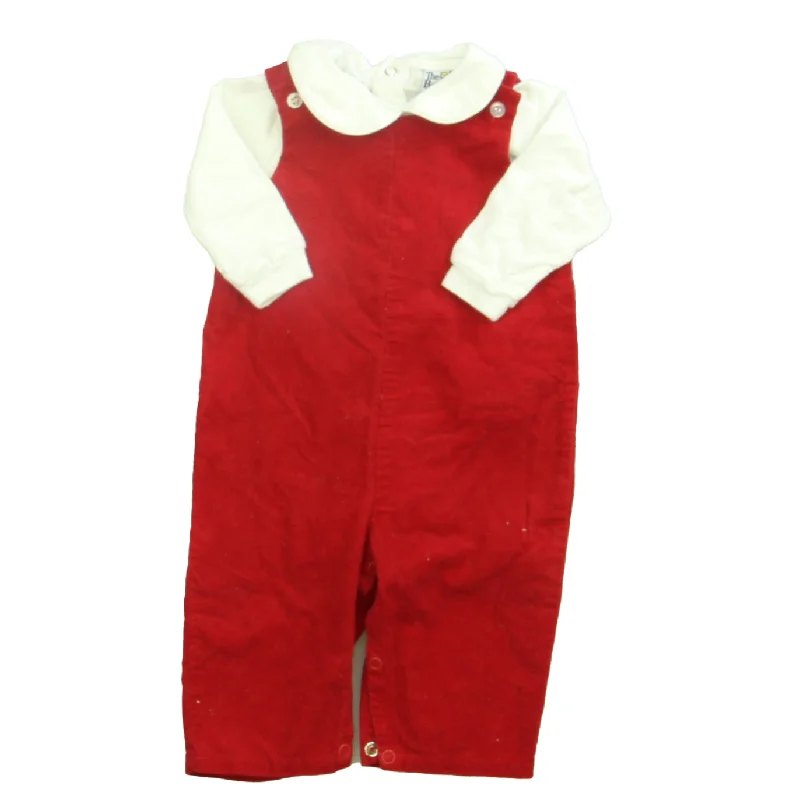 The Bailey Boys Boys Red | White Romper