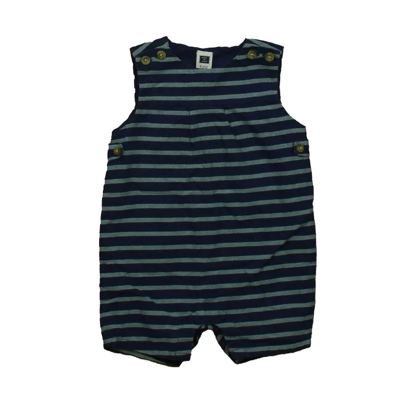 Janie and Jack Boys Blue Stripe Romper