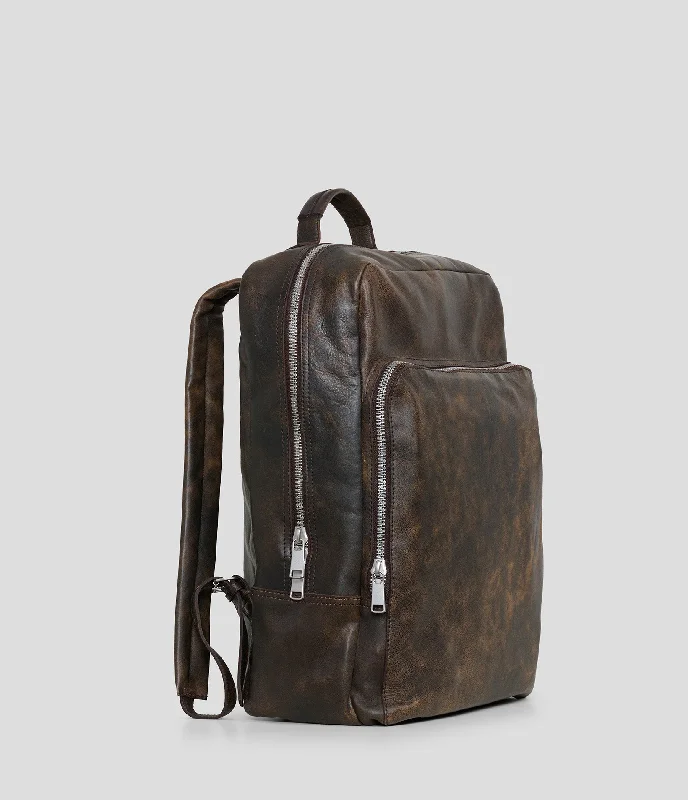 Columbus Leather Laptop Backpack