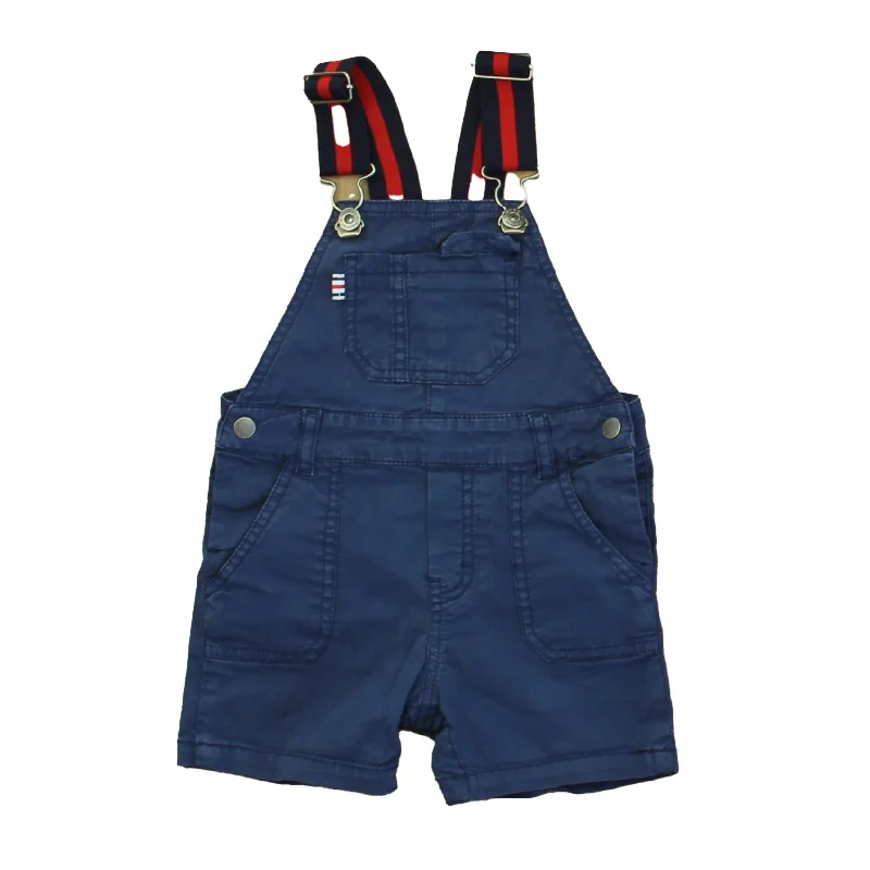 Mayoral Boys Navy | Red Overall Shorts