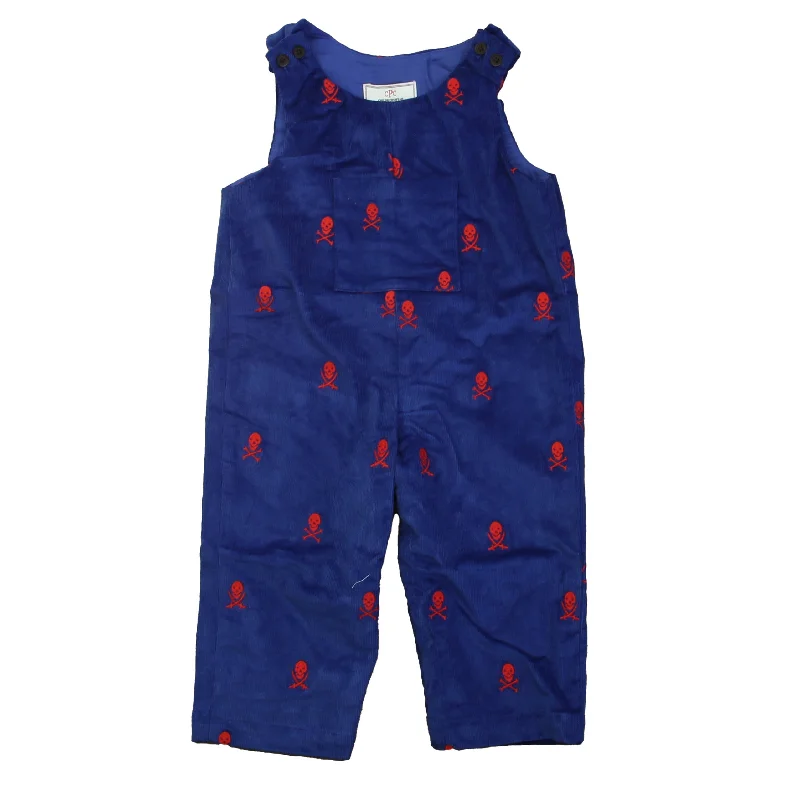 Classic Prep Boys Bright Navy with Skull & Crossbones Romper