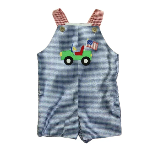 Kelly's Kids Boys Blue | White Golf Cart Romper