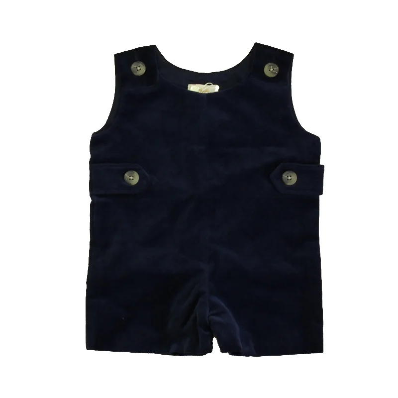 The Beaufort Bonnet Company Boys Navy Romper