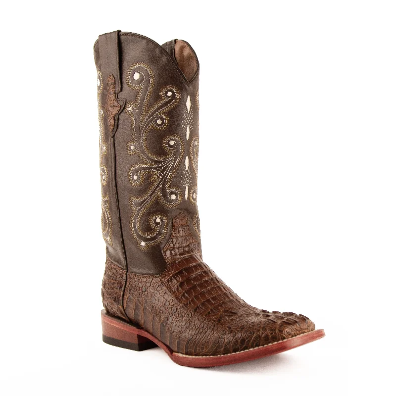 FERRINI MEN'S STAMPEDE RUST CAIMAN PRINT BOOT