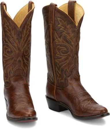 JUSTIN BUCK CHESNUT WESTERN BOOT