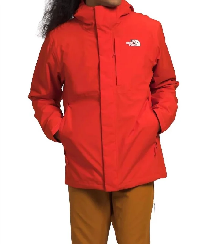 Carto Triclimate Jacket In Fiery Red/tnf Black