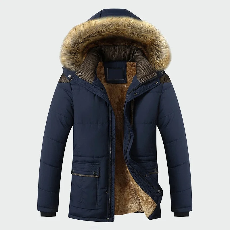 Casual Slim Thick Warm Mens Coats