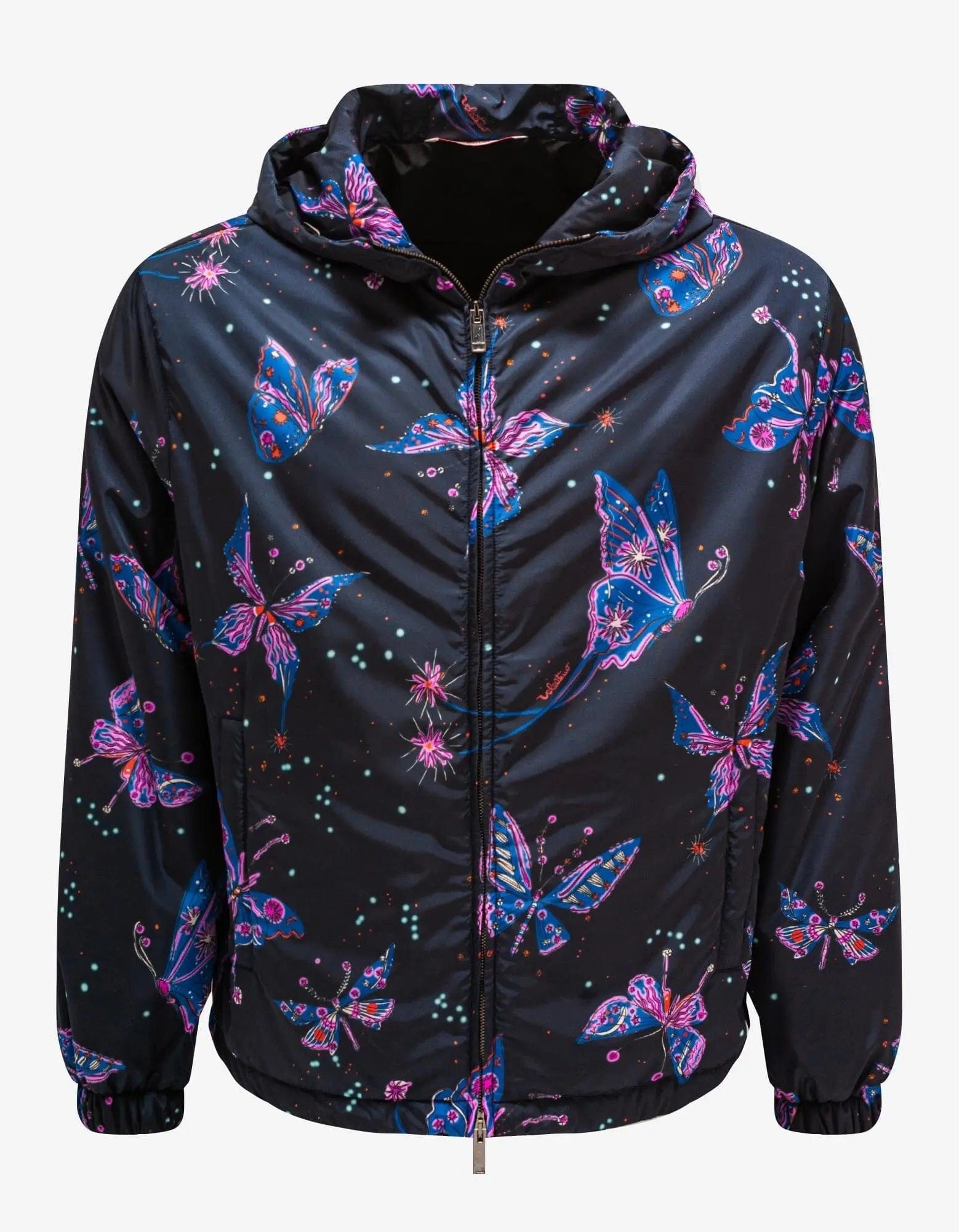 Valentino Garavani Utopia Butterfly Print Nylon Windbreaker