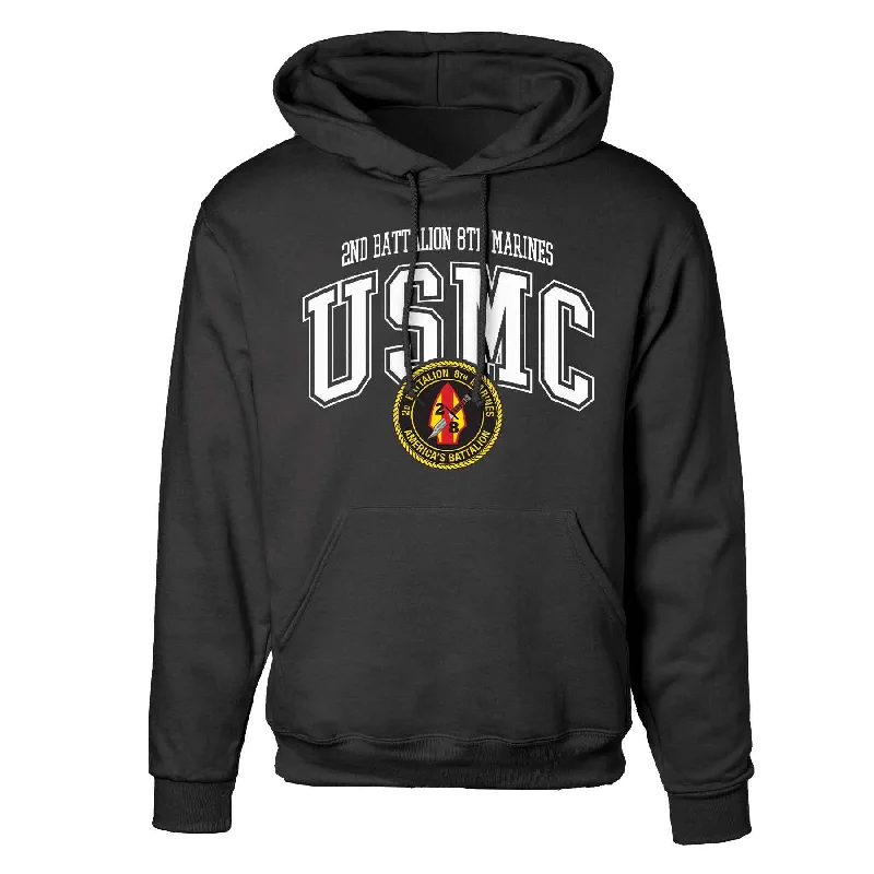 2nd Battalion 8th Marines Arched Hoodie