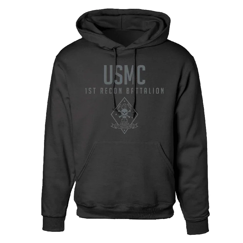 1st Recon Battalion Tonal Hoodie