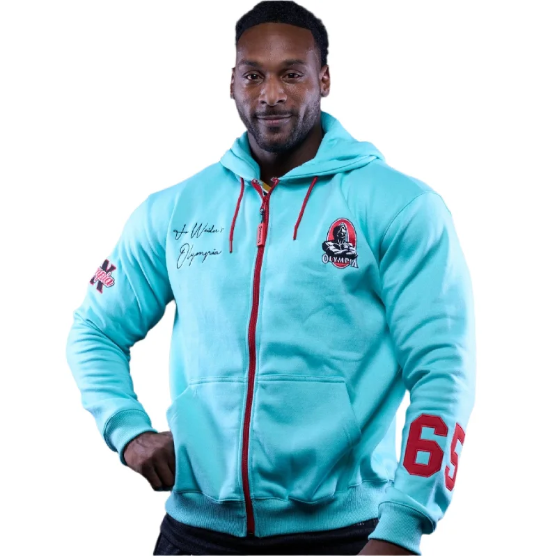 Olympia Teal Full Zip Hoodie