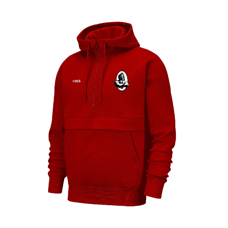 Olympia Quarter Zip Scuba Red