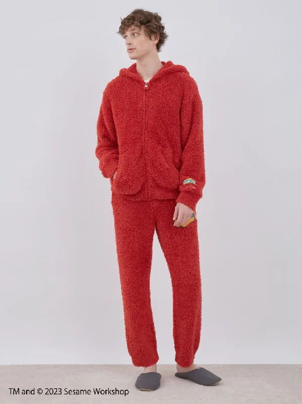 [SESAME STREET][MENS] Elmo Hoodie & Long Pants Loungewear Set