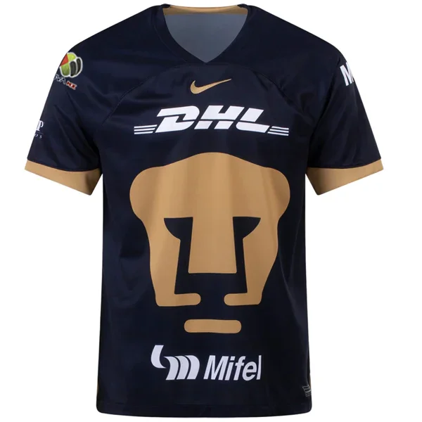 Nike Pumas UNAM Away Jersey w/ Liga MX Patch 23/24 (Obsidian/Truly Gold)