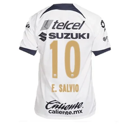 Nike Pumas UNAM Eduardo Salvio Home Jersey w/ Liga MX Patch 23/24 (White/Obsidian)