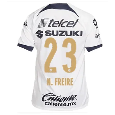 Nike Pumas UNAM Nicolás Freire Home Jersey w/ Liga MX Patch 23/24 (White/Obsidian)