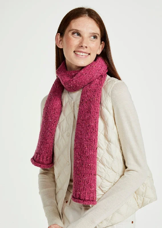 Aran Nepped Scarf | Pink