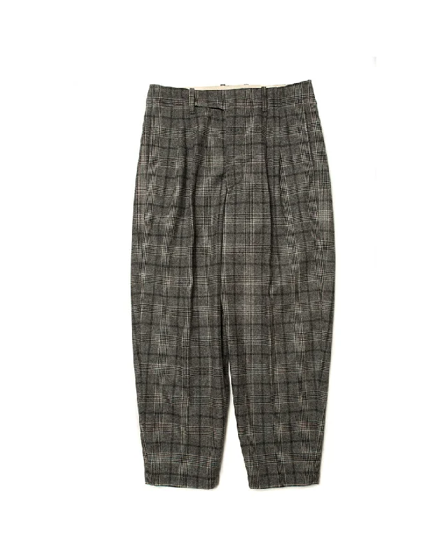 Grey Check Trousers