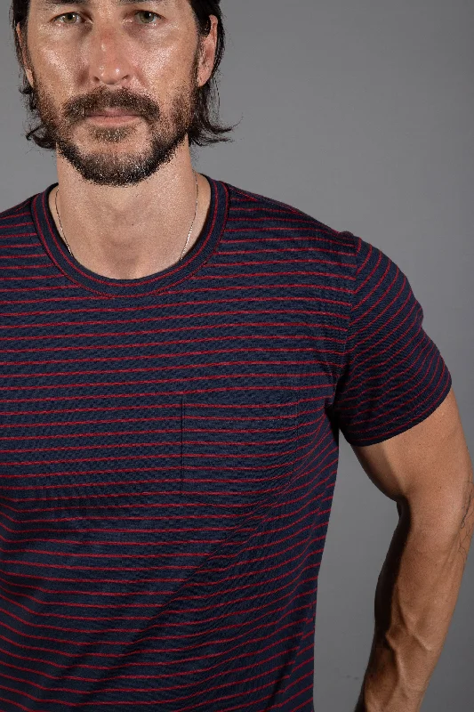 Men's V-Pocket Stripe Tee