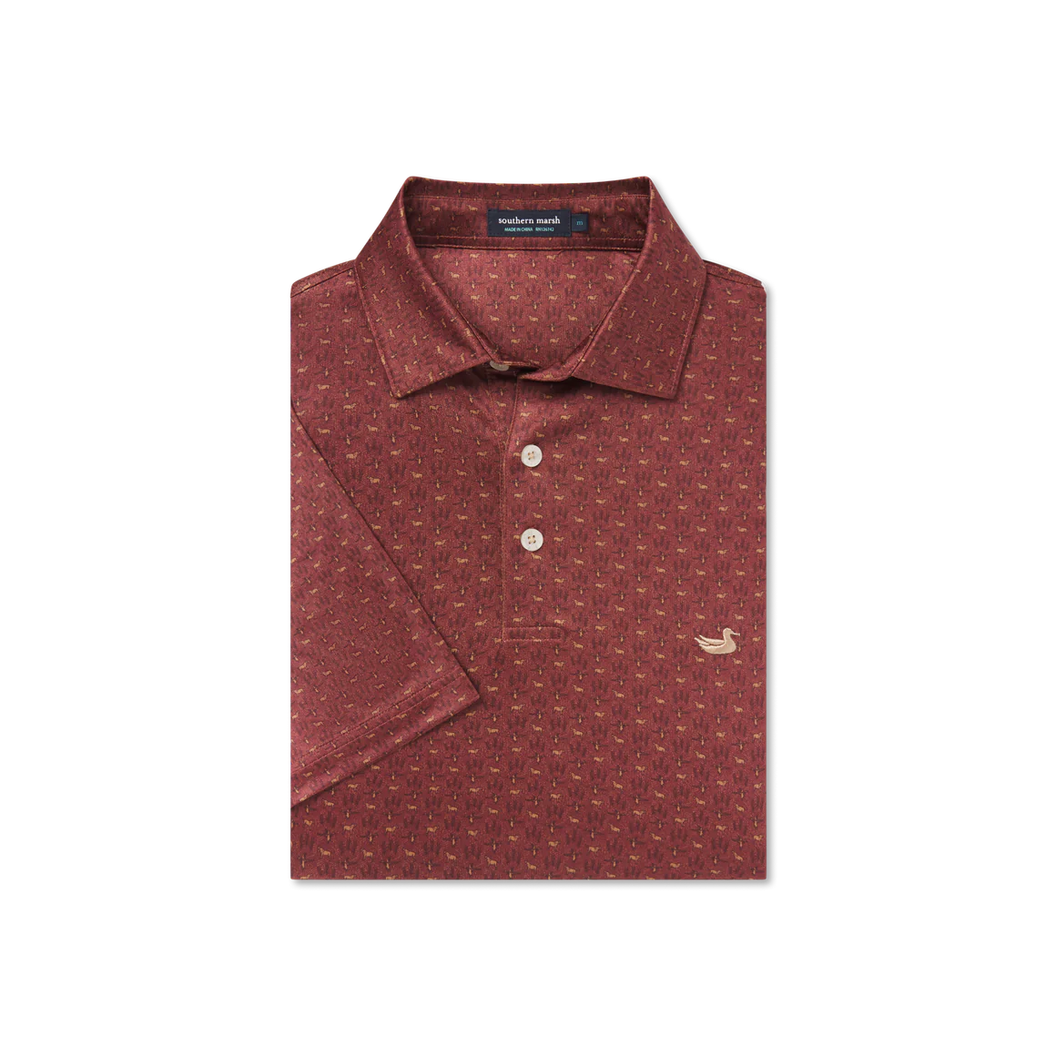 Southern Marsh - Flyine Performance Polo - Burnt Red