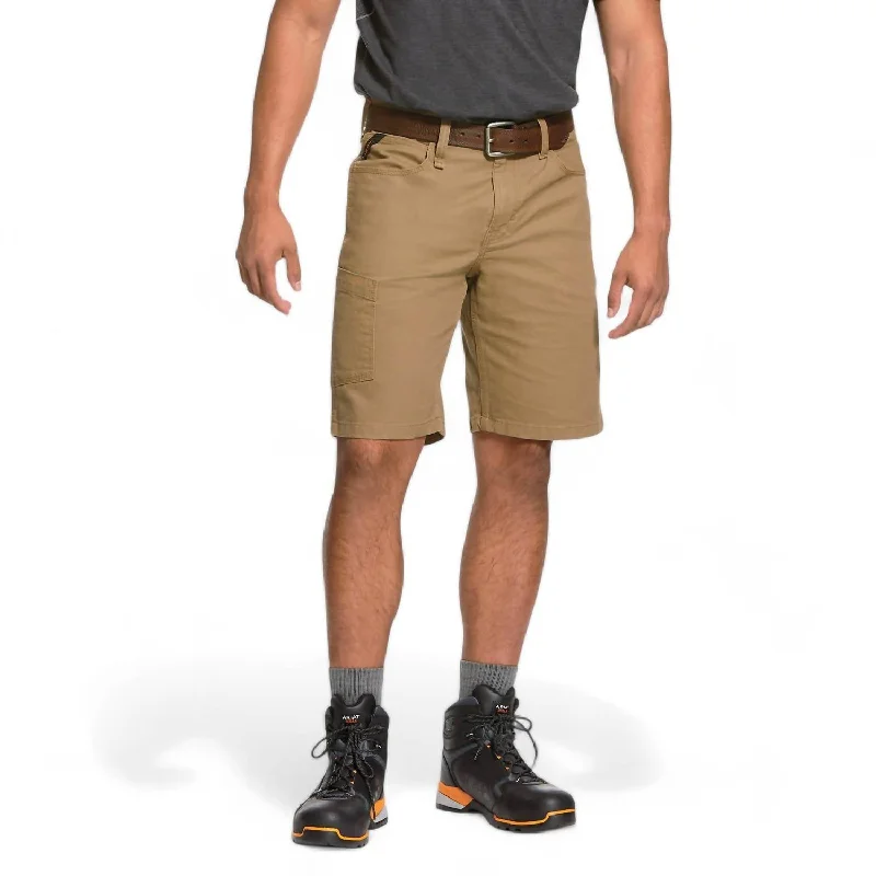 Men's Rebar Durastretch Made Tough 10" Short In Field Khaki