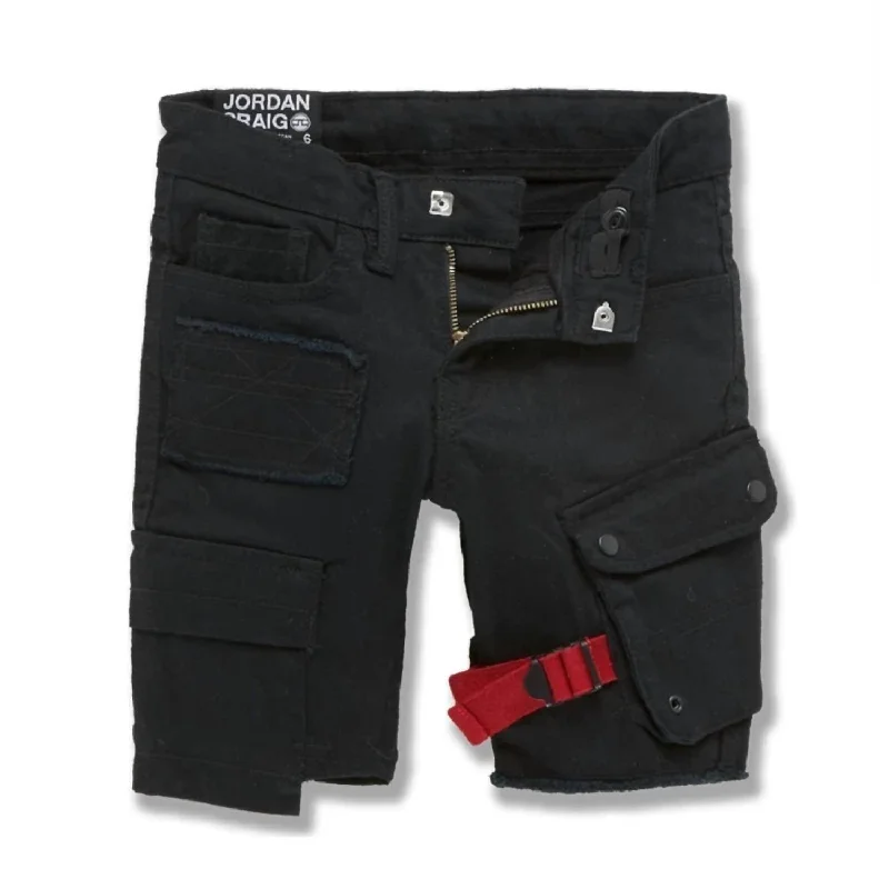 Men's Travis Cargo Shorts In Black